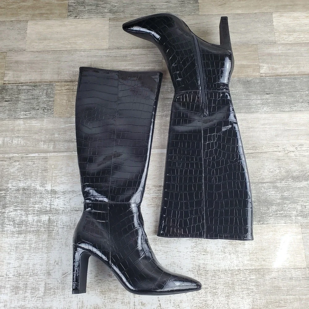 Chinese Laundry Evanna Black 8.5 M Heeled Bootie